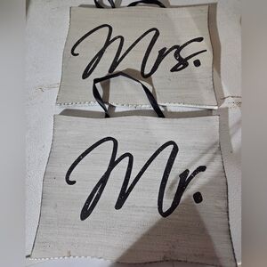 Wedding Mr. & Mrs. Hanging Wooden Sign